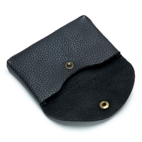 Porte-cartes en cuir véritable à bord brut Simple et personnalisé, sac à monnaie perlé, Mini pochette porte-monnaie pour dames