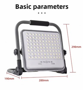 Projecteur LED ultra-lumineux pliable pour le camping, utilisation en extérieur et dans le jardin, indice de protection IP54, <span class=keywords><strong>lampe</strong></span> portable à recharge USB, rotative, <span class=keywords><strong>lampe</strong></span> à main - Product Image 2
