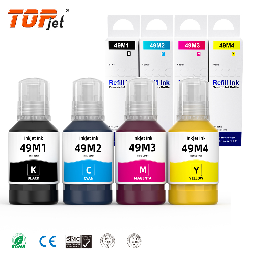 Topjet T49M1 T49M2 T49M3 T49M4 T49M T49M T49 комплект для заправки чернил совместимый с струйной сублимационной печатью для принтера Epson F570 F170