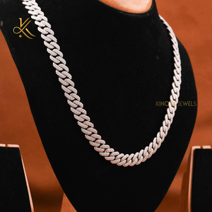 Cadena de Cuello Estilo Hip Hop Premium con Brillantes Diamantes Moissanite para un Estilo Impresionante Inspirado en la Cultura Urbana - Product Image 4