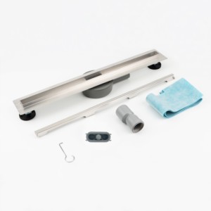 Di alta qualità di rotazione 360 sottile scarico lineare stile moderno nuovo in acciaio inox doccia scarico a pavimento per il bagno - Product Image 5