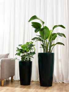 Vente en gros d'usine grand pot de fleur en plastique et vases cylindre de luxe vertical extérieur pots de jardin et jardinières pour plantes - Product Image 4