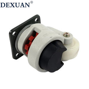 Roulette de supo maono d'or, roulette de conteneur de déchets roulé, roues de roulette orange de 5 pouces - Product Image 6