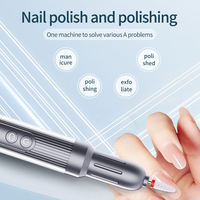 Vente en gros de perceuse à ongles rechargeable M8 avec coque en ABS et noyau en alliage, polisseuse électrique portable à 6 vitesses avec écran LED, logo personnalisé, marque OEM