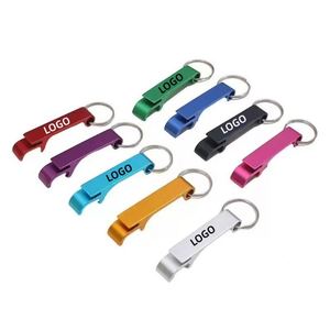 Porte-clés décapsuleur en alliage d'aluminium, design moderne, logo personnalisable, mini, durable, pour bière et boissons - Product Image 1