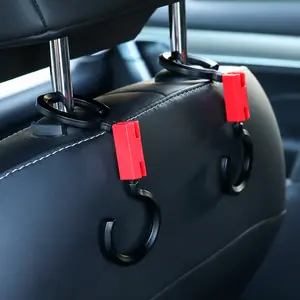 ABS Car Back Seat Headrest Hanger S Hooks For Purse Groceries Bag Handbag And For Car Accessories