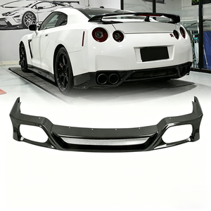 Nuevo Difusor Trasero de Fibra de Carbono Seca para Nissan R35 GTR 2008-2016, Estilo ZELE, Alerón Inferior para Parachoques - Product Image 1