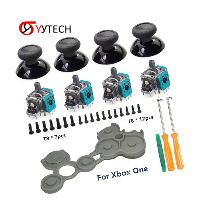SYYTECH DIY 3D Analog Joystick Kit for Xbox One Controller Conductive Rubber Repair Parts
