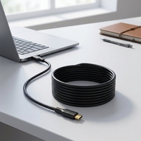 Câble USB Type-C de charge rapide 5M PD 100W avec gaine en PVC pour Macbook et autres appareils