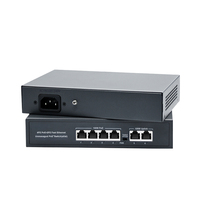 Protocole Standard OEM/ODM de haute qualité IEEE802.3Af/At 48V Out POE Switch 4/8/16/24 Ports Megabit Port 10/100Mbps SC Poe Switch