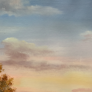 Dipinti a Olio 100% su Tela 20\"x24\" Moderni Astratti con Paesaggio e Alberi per Decorazione Murale del Soggiorno - Product Image 1