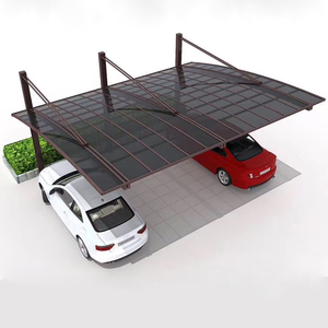 Abri de voiture extérieur <span class=keywords><strong>en</strong></span> métal pour toiture <span class=keywords><strong>en</strong></span> polycarbonate nouveau design avec résistance à la rouille pour garages auvents et abris de voiture - Product Image 1