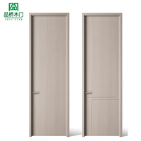 Portes intérieures en PVC imitation bois, panneaux modernes pour maison, chambre, appartement, villa, portes de chambre pour projet de construction