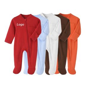 Bot Sales <strong>Baby</strong> Newborn Jumpsuit <strong>Blanks</strong> Cotton Spring Zipper Infant <strong>Romper</strong> Unisex Onesie Bodysuit for Boy 24 Months - Product Image 1