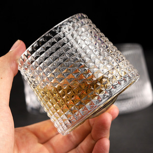 Vaso de whisky cuadrado/redondo de fondo grueso, vaso giratorio para aliviar el estrés, vasos de cóctel para bar. - Product Image 5