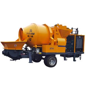 Mixer beton efisiensi kerja tinggi, Mixer beton Trailer mesin Diesel dan listrik dengan pompa 100m pipa Gratis - Product Image 2