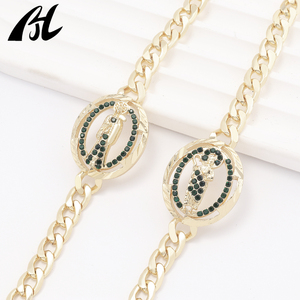 Pulsera Religiosa de San Judas Chapada en Oro de 14K al por Mayor, Joyería Cristiana de Oro, Dijes de la Santa Muerte y Colgantes de Moda - Product Image 2