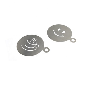 <span class=keywords><strong>De</strong></span> café <span class=keywords><strong>de</strong></span> acero inoxidable decoración plantilla capuchino plantilla Set para café con leche <span class=keywords><strong>arte</strong></span> - Product Image 2