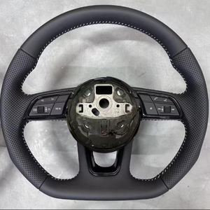 Volant en cuir et fibre de carbone personnalisé en usine pour <span class=keywords><strong>Audi</strong></span> R8 TT A4 A5 B8 B9 <span class=keywords><strong>S4</strong></span> RS6 A6 C7RS Q5 Q6 A3 C7 C6 C8 B7 B6 B8.5 <span class=keywords><strong>B5</strong></span> - Product Image 4