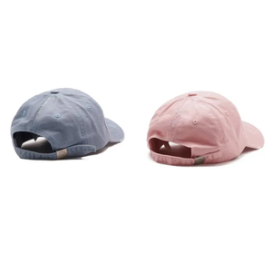 Custom 3D Embroidery Logo Washed Cotton <b>Baseball</b> <b>Cap</b> 6-Panel Adjustable Unisex Solid Color Casual Hat - Product Image 4