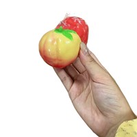 Jouet Squishy Pêche à Rebond Lent, Doux et Mignon, Tendance Mode, Anti-stress, Design Réaliste Fruité, Gadget Anti-stress pour le Développement de la Motricité Fine
