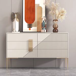 Buffet multifonctionnel en bois massif pour la <span class=keywords><strong>maison</strong></span> italienne moderne et simple Armoire de salon avec blocage des couleurs Armoire à chaussures - Product Image 1