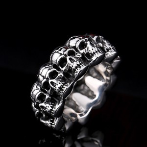 New Personality High Quality Punk Jewelry Stainless Steel <strong>Skull</strong> <strong>Ring</strong> for Men - Product Image 4