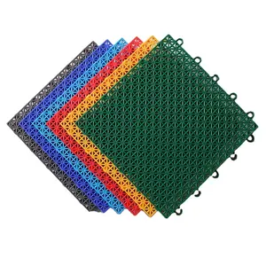 Modern Outdoor Sports Flooring For Kindergarten PP Material Assembly With Buckle For Basketball Badminton Roller Skating Courts