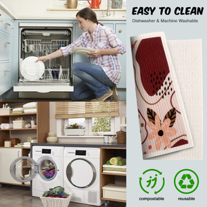 <span class=keywords><strong>Heyuan</strong></span> ผ้าเช็ดจานไมโครไฟเบอร์ใช้ซ้ำได้สำหรับใช้ในครัวผ้าเช็ดจานผ้าเช็ดจานดีไซน์แบบกำหนดเอง - Product Image 5