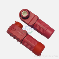 Flexcoils batterie 6mm 60A 100A 120A connecteur HV rouge connecteur de stockage d'énergie prise pour câble 10mm2 16mm2 25mm2