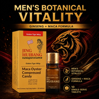 Suplemen Vitalitas Pria Ekstrak Maca Permen Tablet Energi Kemasan 10 Buah Sajian Tunggal OEM Golden Tiger Whip