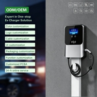 Chargeur mural professionnel pour véhicules électriques 7 kW 32 A avec contrôle intelligent par application et RFID, station de recharge résidentielle pour véhicules électriques Type 2