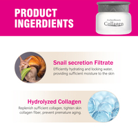 Crème pour le visage au collagène et à l'extrait d'escargot, élimination des cicatrices d'acné, éclaircissement de la peau foncée, crème hydratante pour le visage pour femmes