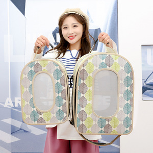 Moda katlanabilir kuş seyahat taşıyıcısı sırt çantası şeffaf kuş taşıyıcı - Product Image 3