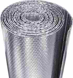 Double Reflective Insulation Foam 48" X 10 Ft <b>Window</b> Radiant Barrier Fireproof Bubble Insulation Roll Shockproof Waterproof - Product Image 1