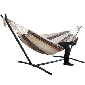Support de <span class=keywords><strong>hamac</strong></span> en métal brésilien, mobilier d'extérieur, balançoires de <span class=keywords><strong>jardin</strong></span> <span class=keywords><strong>pour</strong></span> le camping, chaise suspendue de plage, <span class=keywords><strong>hamac</strong></span> en nylon confortable - Product Image 6
