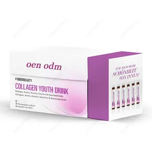 Health Manufacturer 25ml Whitening Liquid Collagen peptide Skin Moisture Hydrolyzed Collagen Drink Oral Liquid