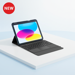 เคสคีย์บอร์ดหนังอัจฉริยะแม่เหล็กในตัวสำหรับ <span class=keywords><strong>iPad</strong></span> รุ่นที่ 10 ขนาด 10.9 นิ้ว ไฟแบ็คไลท์ <span class=keywords><strong>7</strong></span> <span class=keywords><strong>สี</strong></span> น้ำหนักเบา พกพาสะดวก รับประกัน 12 เดือน - Product Image 1