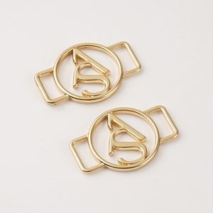 Fashion Bikini Swimwear Brand Logo Metal Tag Washable Plated <strong>Gold</strong> <strong>Custom</strong> Logo Metal Clothing <strong>Label</strong> Metal Logo For Clothes - Product Image 2