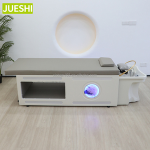 JUESHI cama de champú multifuncional salón Spa lavado de cabello mesa de masaje cabeza Spa terapia de agua cama de champú con fregadero de ajuste - Product Image 3