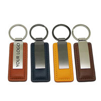 Llavero espacios en blanco de lujo Pu funda protectora de cuero USB Flash Drive U disco bolsa de almacenamiento bolsa de transporte con soporte para llavero