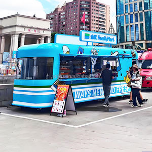 Camper van certifié CE Carrito De Comida Grand camion alimentaire bleu remorque entièrement équipée pour la vente aux États-Unis, en Espagne, au Mexique, au Canada - Product Image 3