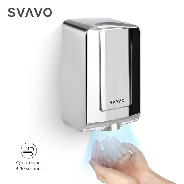 Commercial or Home Bathroom Wall Mounted Energy-Saver Hand Dryer