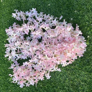 SEASON Guirnalda de flores de glicinia colgantes artificiales para decoración de bodas al aire libre vid de seda Lila - Product Image 3