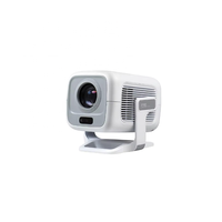 Projecteur LED LCD portable à courte focale pour films en extérieur, avec autofocus, correction de la distorsion trapézoïdale, 4K natif 1920x1080p, système Android 14, double WiFi 6 et Bluetooth