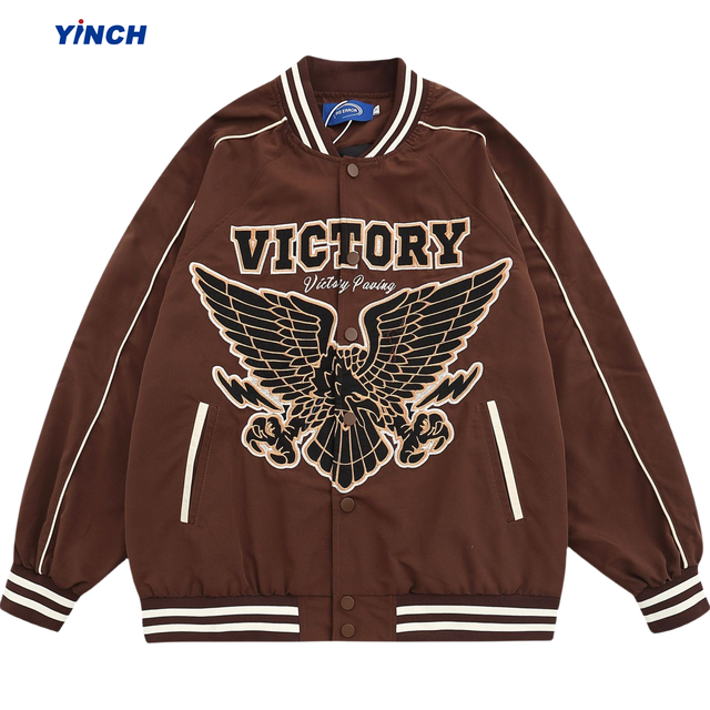 LAYENNE High Quality Varsity Jacket Men Large Embroidery Custom logo Unisex Baseball Letterman Varsity Jacket Unisex