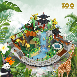 Vi khối kiến trúc loạt sở thú khối xây dựng vi khối xây dựng đồ chơi - Product Image 3