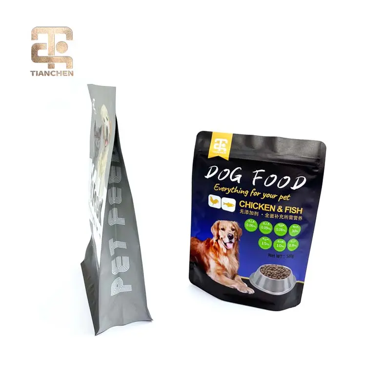 Fall-resistant Top Slider Ziplock Plastic Pet Dog Treats Food Packaging Bag Strong Sealing Eco Friendly Food Packaging Pouch