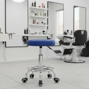 Silla de Barra Redonda Moderna y Sencilla, Giratoria y con Altura Ajustable, Taburete Alto para el Hogar y <span class=keywords><strong>Bar</strong></span> - Product Image 4