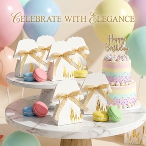 Cajas <span class=keywords><strong>de</strong></span> Papel para Dulces <span class=keywords><strong>de</strong></span> Recuerdo para Bautizo Religioso, Pequeñas Cajas <span class=keywords><strong>de</strong></span> Regalo para Primera Comunión con Listón para Iglesia, Boda, Cumpleaños - Product Image 6